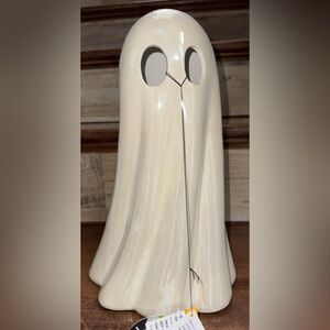 Cute 🥰 Halloween Home Ceramic Iridescent Led Light Up Spooky Ghost Decor 13"